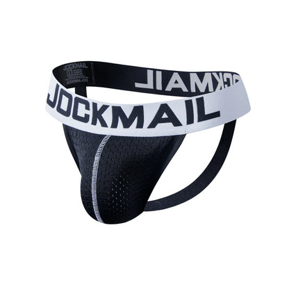Mesh Jockstrap – Black & White | M–2XL | Nylon & Lycra