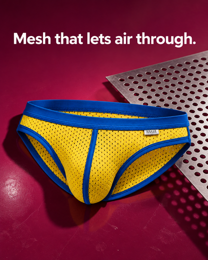 Low-Rise String Thong – 6 Colours | S–XL | Nylon, Lycra & Mesh